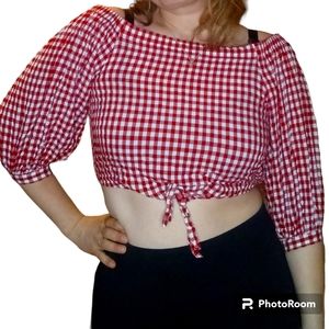 Forever 21 Long-sleeve Crop Top- Sz. Large